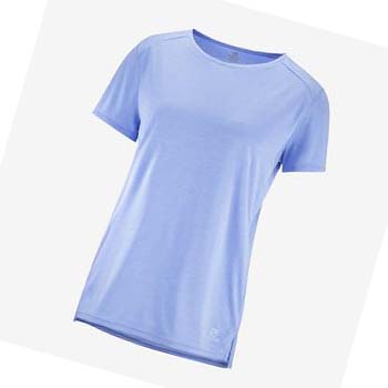 Camiseta Salomon OUTLINE SUMMER Mujer Azules | MX 2551WNB